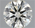 Natural Diamond 0.42 Carats, Round with Excellent Cut, K Color, SI1 Clarity and Certified by IGI