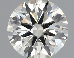 Picture of Natural Diamond 0.42 Carats, Round with Excellent Cut, K Color, SI1 Clarity and Certified by IGI