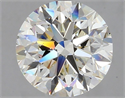 Natural Diamond 3.00 Carats, Round with Very Good Cut, K Color, VS2 Clarity and Certified by GIA