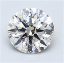 1.70 quilates, Redondo Diamante , Color F, claridad SI2 y certificado por EGL-USA