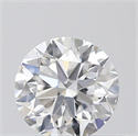 Natural Diamond 0.40 Carats, Round with Very Good Cut, D Color, SI1 Clarity and Certified by GIA