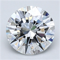 Natural Diamond 2.01 Carats, Round with Excellent Cut, D Color, VVS1 Clarity and Certified by GIA