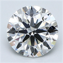 Natural Diamond 1.70 Carats, Round with Excellent Cut, F Color, VS2 Clarity and Certified by GIA