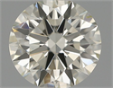 Natural Diamond 0.52 Carats, Round with Excellent Cut, J Color, VS2 Clarity and Certified by IGI