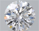 Natural Diamond 2.01 Carats, Round with Excellent Cut, D Color, SI2 Clarity and Certified by GIA