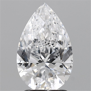 Picture of Natural Diamond 1.83 Carats, Pear with  Cut, D Color, SI2 Clarity and Certified by GIA