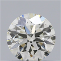 Natural Diamond 0.51 Carats, Round with Excellent Cut, I Color, VS2 Clarity and Certified by IGI