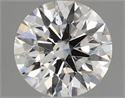 Natural Diamond 0.40 Carats, Round with Excellent Cut, H Color, SI1 Clarity and Certified by GIA