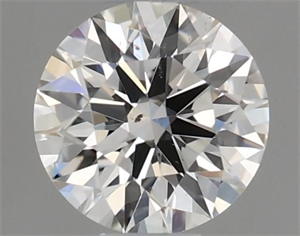 Picture of Natural Diamond 0.40 Carats, Round with Excellent Cut, H Color, SI1 Clarity and Certified by GIA