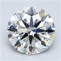 Natural Diamond 1.80 Carats, Round with Excellent Cut, H Color, VS2 Clarity and Certified by GIA