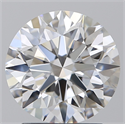 Natural Diamond 2.32 Carats, Round with Excellent Cut, E Color, VVS1 Clarity and Certified by GIA