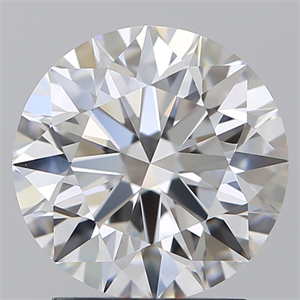 Picture of Natural Diamond 2.32 Carats, Round with Excellent Cut, E Color, VVS1 Clarity and Certified by GIA