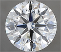 Natural Diamond 2.00 Carats, Round with Excellent Cut, H Color, VVS1 Clarity and Certified by GIA