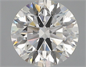 Natural Diamond 1.71 Carats, Round with Excellent Cut, G Color, SI1 Clarity and Certified by GIA