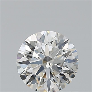 Picture of Natural Diamond 0.51 Carats, Round with Excellent Cut, H Color, SI2 Clarity and Certified by GIA