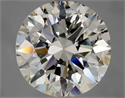 Natural Diamond 5.76 Carats, Round with Very Good Cut, K Color, I1 Clarity and Certified by GIA