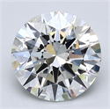 Natural Diamond 2.01 Carats, Round with Excellent Cut, I Color, VS2 Clarity and Certified by GIA