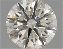 Natural Diamond 0.61 Carats, Round with Excellent Cut, J Color, SI1 Clarity and Certified by IGI