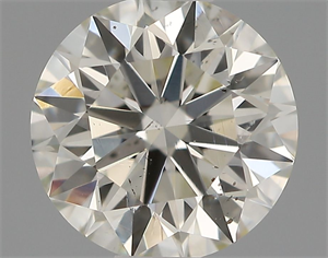 Picture of Natural Diamond 0.61 Carats, Round with Excellent Cut, J Color, SI1 Clarity and Certified by IGI