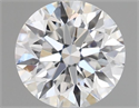 Natural Diamond 0.42 Carats, Round with Excellent Cut, F Color, VVS1 Clarity and Certified by GIA