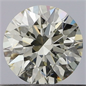 Natural Diamond 0.51 Carats, Round with Excellent Cut, K Color, VS2 Clarity and Certified by GIA