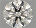 Natural Diamond 0.42 Carats, Round with Excellent Cut, K Color, VVS1 Clarity and Certified by GIA