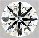 Natural Diamond 0.44 Carats, Round with Very Good Cut, K Color, VS2 Clarity and Certified by GIA