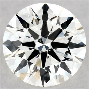 Picture of Natural Diamond 0.44 Carats, Round with Very Good Cut, K Color, VS2 Clarity and Certified by GIA