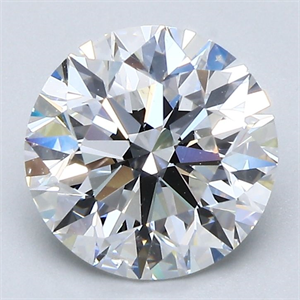 Picture of Natural Diamond 2.50 Carats, Round with Excellent Cut, E Color, SI1 Clarity and Certified by GIA