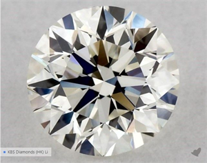 Picture of Natural Diamond 0.50 Carats, Round with Excellent Cut, K Color, VS1 Clarity and Certified by GIA