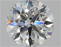 Natural Diamond 1.90 Carats, Round with Excellent Cut, H Color, VVS1 Clarity and Certified by GIA