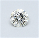 Natural Diamond 0.47 Carats, Round with Very Good Cut, K Color, SI1 Clarity and Certified by GIA