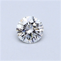 Natural Diamond 0.40 Carats, Round with Very Good Cut, D Color, SI2 Clarity and Certified by GIA