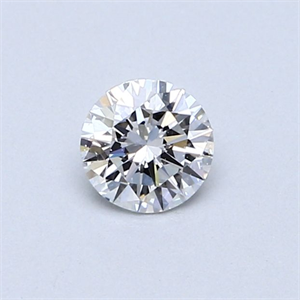 Picture of Natural Diamond 0.40 Carats, Round with Very Good Cut, D Color, SI2 Clarity and Certified by GIA