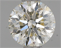 Natural Diamond 0.54 Carats, Round with Excellent Cut, K Color, VVS2 Clarity and Certified by IGI