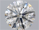 Natural Diamond 3.22 Carats, Round with Excellent Cut, H Color, SI1 Clarity and Certified by GIA