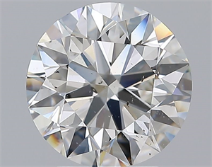 Picture of Natural Diamond 3.22 Carats, Round with Excellent Cut, H Color, SI1 Clarity and Certified by GIA