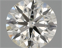 Natural Diamond 0.41 Carats, Round with Excellent Cut, H Color, SI2 Clarity and Certified by IGI