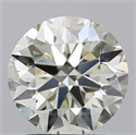 Natural Diamond 2.72 Carats, Round with Excellent Cut, K Color, VVS1 Clarity and Certified by IGI