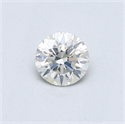 Natural Diamond 0.41 Carats, Round with Very Good Cut, I Color, I1 Clarity and Certified by GIA