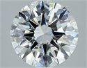 Natural Diamond 3.00 Carats, Round with Excellent Cut, H Color, VVS2 Clarity and Certified by GIA