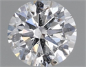 Natural Diamond 0.40 Carats, Round with Very Good Cut, D Color, I1 Clarity and Certified by GIA