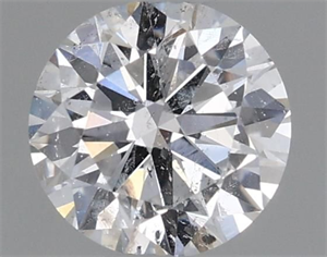 Picture of Natural Diamond 0.40 Carats, Round with Very Good Cut, D Color, I1 Clarity and Certified by GIA