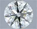 Natural Diamond 4.00 Carats, Round with Excellent Cut, J Color, VS1 Clarity and Certified by IGI