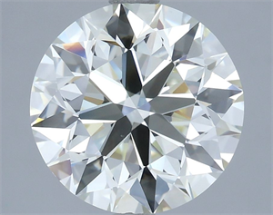 Picture of Natural Diamond 4.00 Carats, Round with Excellent Cut, J Color, VS1 Clarity and Certified by IGI