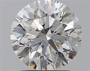 Picture of Natural Diamond 1.70 Carats, Round with Excellent Cut, H Color, SI1 Clarity and Certified by GIA