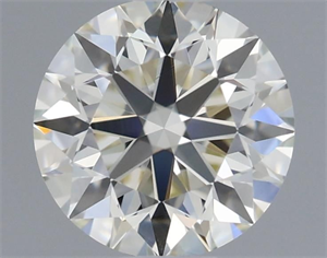 Picture of Natural Diamond 0.63 Carats, Round with Excellent Cut, J Color, VS1 Clarity and Certified by IGI