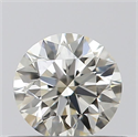 Natural Diamond 0.42 Carats, Round with Excellent Cut, K Color, VVS2 Clarity and Certified by GIA