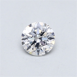 Picture of Natural Diamond 0.41 Carats, Round with Excellent Cut, D Color, SI2 Clarity and Certified by GIA