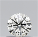 Natural Diamond 0.54 Carats, Round with Excellent Cut, J Color, VS2 Clarity and Certified by IGI